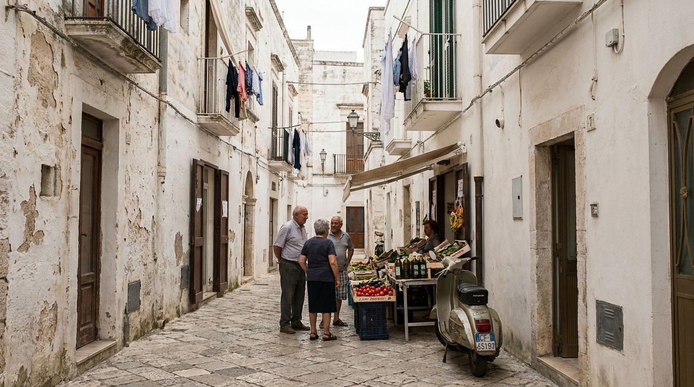 Traveling through the Italian countryside